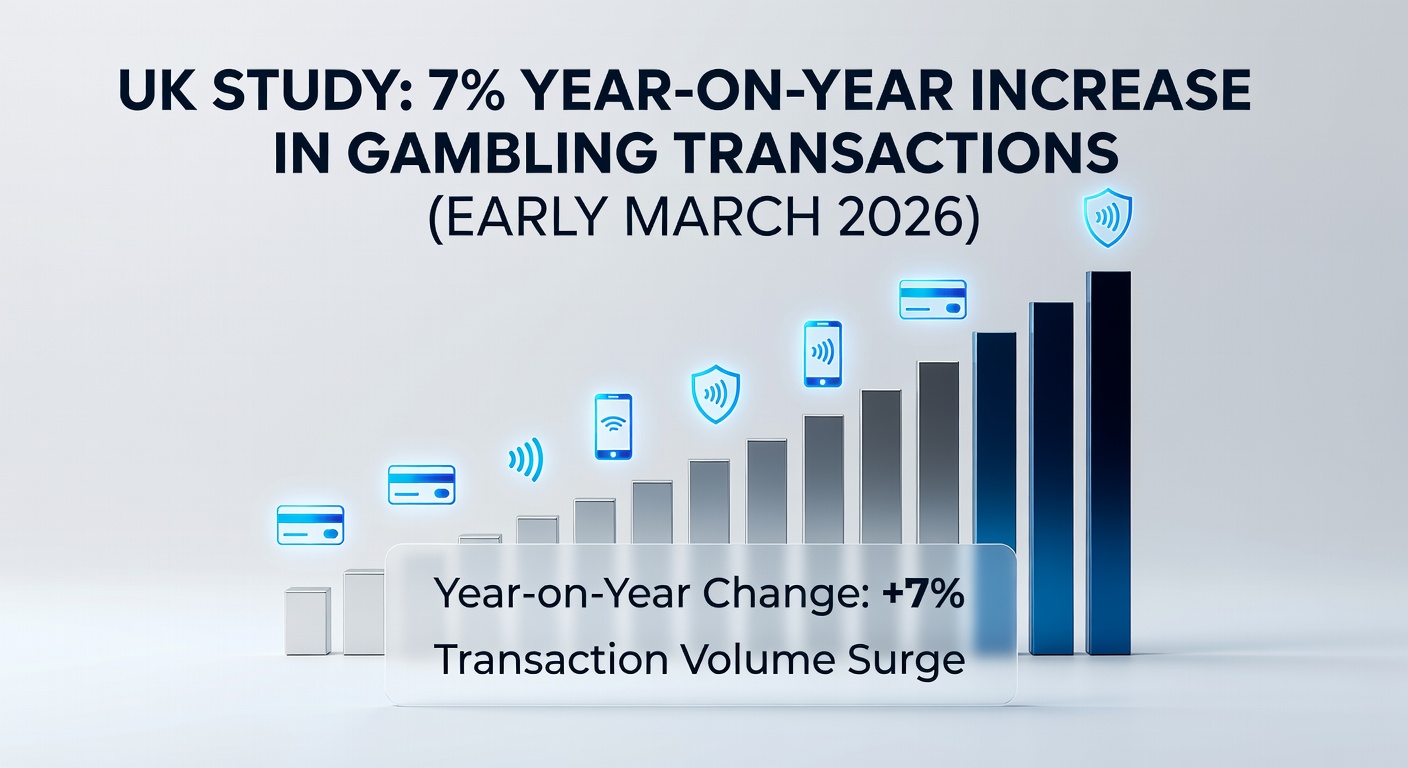 Infographic detailing survey results from 2,000 UK gamblers, including percentages planning to bet more on sports events and those showing harm indicators like chasing losses