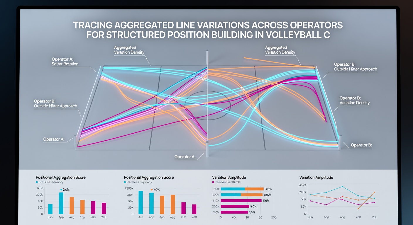 Data dashboard displaying aggregated volleyball odds from multiple operators with highlighted variation points